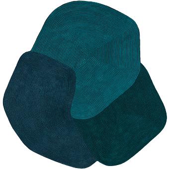 Фигурный ковер Toulemonde Bochart Tumulus Bleu (230x240) 